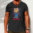 Orange Tabby Gangsta Cat Tattoos Bandana July 4Th Cat Lover Men V-Neck Tshirt