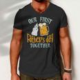 Our First Fathers Day Together Dad And Son Daughter Men V-Neck Tshirt Our First Fathers Day Together Dad And Son Daughter Men V-Neck Tshirt