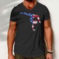 Patriotic Sports Gift American Usa Flag Girls Gymnastics V2 Men V-Neck Tshirt