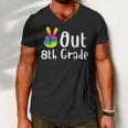 Peace Out 8Th Grade Tie Dye Graduation Class Of 2022 Virtual V2 Men V-Neck Tshirt