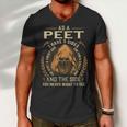 Peet Name Shirt Peet Family Name V3 Men V-Neck Tshirt