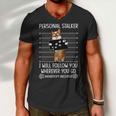 Personal Stalker Corgi Men V-Neck Tshirt