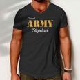 Proud Army Stepdad Fathers Day Men V-Neck Tshirt