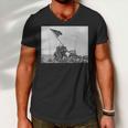 Raising The Flag On Iwo Jima Ww2 World War Ii Patriotic Men V-Neck Tshirt