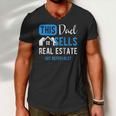 Real Estate Agent Men Dad Funny Realtor Gift Raglan Baseball Men V-Neck Tshirt