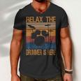 Relax The Drummer Here Men V-Neck Tshirt