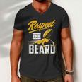 Respect The Beard Pogona & Bearded Dragon Men V-Neck Tshirt