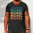 Ruhl Name Shirt Ruhl Family Name V3 Men V-Neck Tshirt