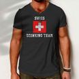 Swiss Drinking Team Funny National Pride Gift Men V-Neck Tshirt