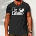 The Catfather Funny Cat Dad For Men Cat Lover Gifts Men V-Neck Tshirt