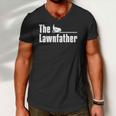 The Lawnfather Lawn Mowing Gardening Gardener Men V-Neck Tshirt