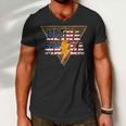 Ultra Maga Distressed Lightning Leopard Proud Ultramaga Gift Men V-Neck Tshirt