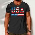 Usa Flag American 4Th Of July Merica America Flag Usa Men V-Neck Tshirt