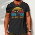 Vintage Black Cat Lover 272 Shirt Men V-Neck Tshirt