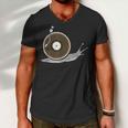 Vinyl Snail Vinyl Records Dj Vinyl Slug Lp Collector 155 Trending Shirt Men V-Neck Tshirt