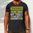 Warning Do Not Touch My Tools 196 Shirt Men V-Neck Tshirt