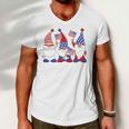 4Th Of July 2022 Patriotic Gnomes Funny American Usa Men V-Neck Tshirt