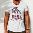 Being Called Meme Sunflower Usa Flag 684 Shirt Men V-Neck Tshirt