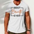 Best Brunette Ever Brunette Brownie Men V-Neck Tshirt