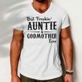 Best Freakin Auntie And Godmother Ever Men V-Neck Tshirt