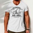 Blackbeards Bar And Grill Est Men V-Neck Tshirt