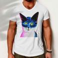 Cat Avatar Men V-Neck Tshirt