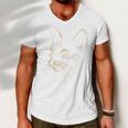 Cat Got Your Soul V2 Men V-Neck Tshirt