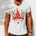 Christmas Unicorn Face Santicorn Cute V2 Men V-Neck Tshirt