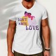 Dont Hate Love Men V-Neck Tshirt