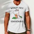 Dziadek Grandpa Gift Worlds Best Dziadeksaurus Men V-Neck Tshirt