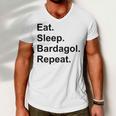 Eat Sleep Bardagol Repeat Men V-Neck Tshirt