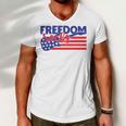 Freedom Rocks Musician Guitarist 721 Shirt Men V-Neck Tshirt