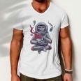 Funny Astronaut Monkey Ramen V2 Men V-Neck Tshirt