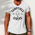 Funny Campfires Ciders Camping 58 Shirt Men V-Neck Tshirt