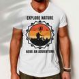 Go Explore Nature Have An Adventure Gift For Wilderness Camping Hiking Lovers Travel In The Wild Gift For Holidays Men V-Neck Tshirt