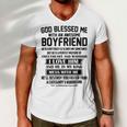 God Blessed Me With An Awesome Boyfriend Men V-Neck Tshirt