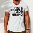 Hate People Love Hiking V2 Men V-Neck Tshirt