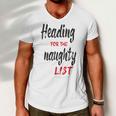 Heading For The Naughty List Christmas Tshirts Men V-Neck Tshirt