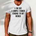 I Am But A Simple Farmer Tending To My Memes V2 Men V-Neck Tshirt