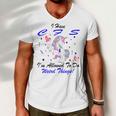 I Have Chronic Fatigue Syndrome Cfs Im Allowed To Do Weird Things Unicorn Blue Ribbon Chronic Fatigue Syndrome Support Cfs Awareness Men V-Neck Tshirt