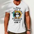 I Really Like Postman Penguin Ok Men V-Neck Tshirt