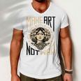 Make Art Not War Symbol Men V-Neck Tshirt