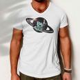 Mens Best Dad In The Universe Fathers Day - Space Nebula Gift Men V-Neck Tshirt