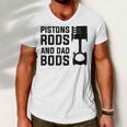 Mens Pistons Rods And Dad Bods Men V-Neck Tshirt