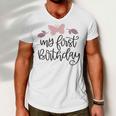 My First Birthday Men V-Neck Tshirt