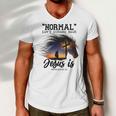 Normal Isnt Coming Back Jesus Is Revelation For Horse Lovers Men V-Neck Tshirt