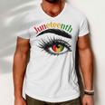 Official 4 Juneteenth - African American Women Black History Pride Men V-Neck Tshirt