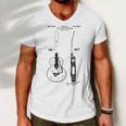 Patent Drawing Old Acoustic Guitar Men V-Neck Tshirt