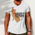 Pitbull Funny Kissed A Pitbull I Liked 795 Shirt Men V-Neck Tshirt