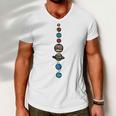 Planets Colour Men V-Neck Tshirt